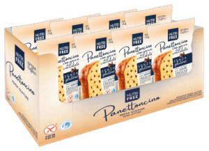 Nutri Free Mini Panettone con Gocce di Cioccolato, Senza Glutine e Lattosio 8x100g