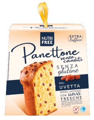 Nutri Free Panettone Senza Canditi, con Uvetta, Senza Glutine e Lattosio 400g