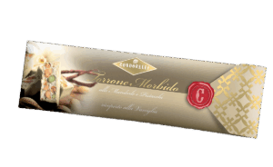 Condorelli Torrone Morbido alle Mandorle e Pistacchi Ricoperto alla Vaniglia 150g
