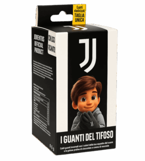Icam Guanti del Tifoso Juventus con Cioccolatini 80g