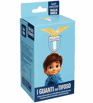 Icam Guanti del Tifoso Lazio con Cioccolatini 80g