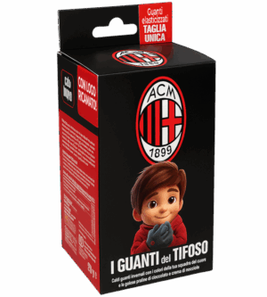 Icam Guanti del Tifoso Milan con Cioccolatini 80g
