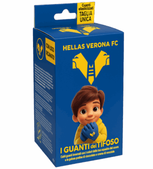 Icam Guanti del Tifoso Hellas Verona con Cioccolatini 80g