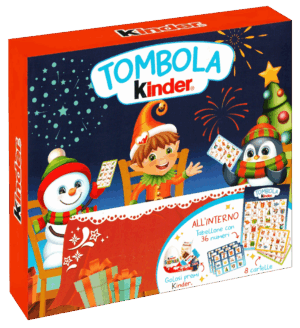 Kinder Tombola Cioccolatini e Cartelle da Gioco 205g