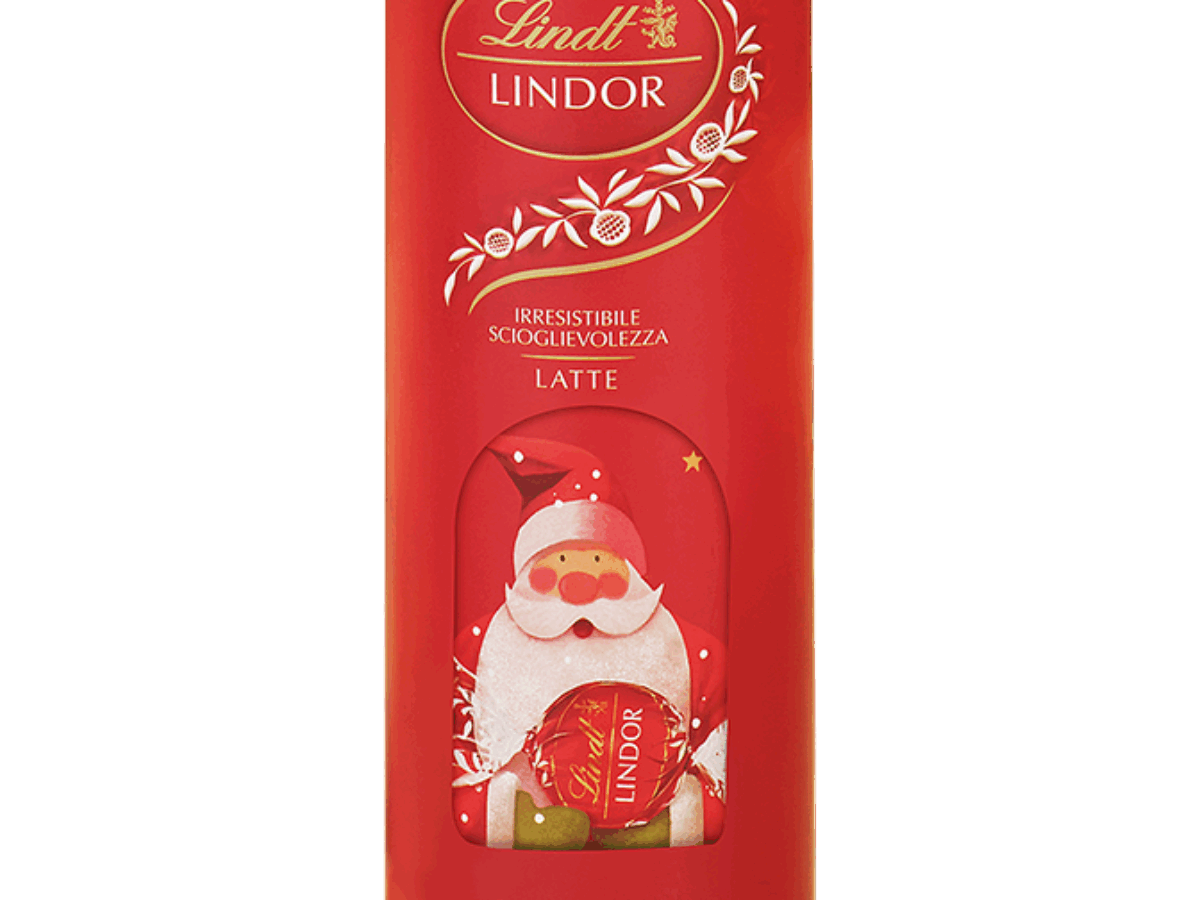 Lindt Lindor Tubo Natalizio con Praline 75g | Caiya Delicious
