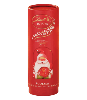 Lindt Lindor Tubo Natalizio con Praline 75g