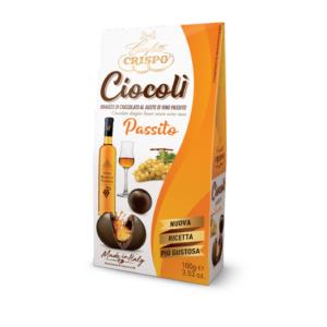 Crispo Ciocolì Praline di Cioccolato Fondente Ripiene di Vino Passito 100g