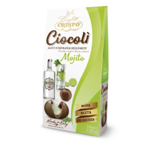 Crispo Ciocolì Praline di Cioccolato Fondente Ripiene di Alcool al Gusto Mojito 100g