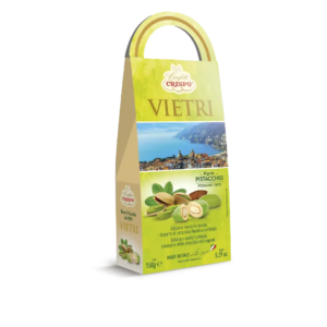 Crispo Vietri Mandorle Tostate Ricoperte di Cioccolato Bianco e Confettate al Gusto Pistacchio 150g