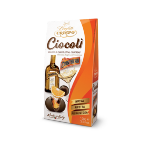 Crispo Ciocolì Praline di Cioccolato Fondente Ripiene di Alcool al Gusto Cointreau 100g