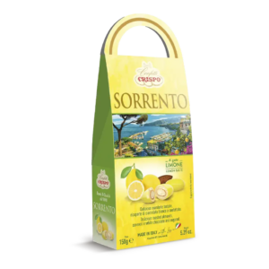 Crispo Sorrento Mandorle Tostate Ricoperte di Cioccolato Bianco e Confettate al Gusto Limone 150g