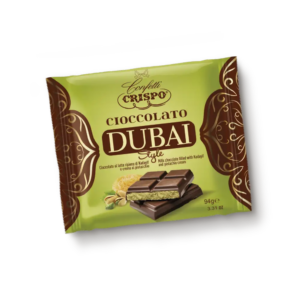 Crispo Dubai Style Tavoletta di Cioccolato Pistacchio e Pasta Kadayif 94g