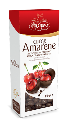 Crispo Ciliegie Amarene Ricoperte di Cioccolato Fondente 130g