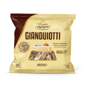 Crispo Gianduiotti Cioccolatini al Crema Gianduia e Cioccolato Bianco 400g