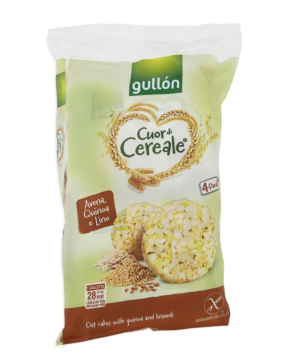 Gullon Cuori di Cereale Gallette Avena, Quinoa e Lino 115,2g
