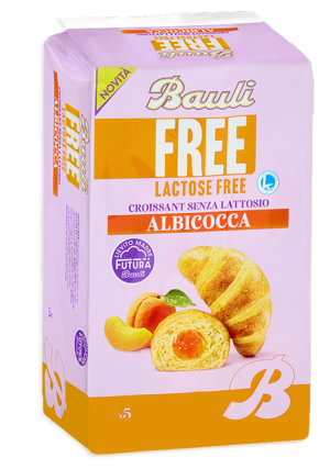 Bauli Croissant Senza Lattosio con Farcitura all'Albicocca 225g