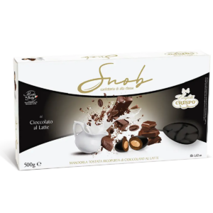 Crispo Snob Nero Confetti di Cioccolato al Latte 500g