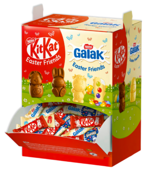 Nestle KitKat & Galak Easter Friends Box Espositore Snack Cioccolato 1,25kg
