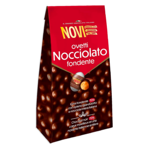 Novi Ovetti Nocciolato Fondente Cioccolato Extra e Nocciola Intera 145g