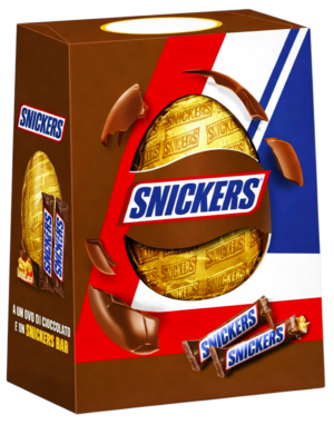 Snickers Uovo al Cioccolato al Latte con Barette al Caramello e Arachidi 216g