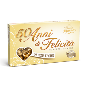 Crispo 50 Anni di Felicità Confetti Colorati 500g