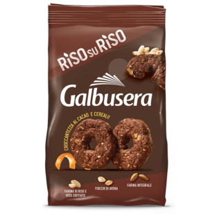 Galbusera Riso su Riso Biscotti Riso, Cioccolato e Cacao 290g