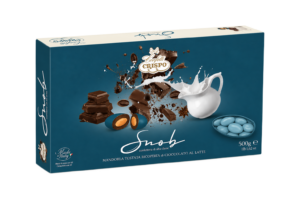 Crispo Snob Ottanio Mandorla Tostata Ricoperta di Cioccolato al Latte 500g
