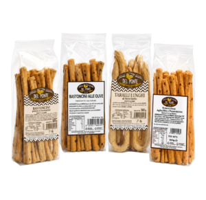 Del Ponte Mix Taralli Lunghi, Bastoncini e Treccine 300g