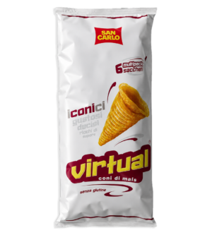 San Carlo Virtual Coni di Mais Formato Multipack 6x22g, 132g