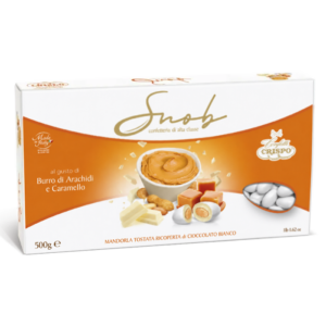 Crispo Snob Alta Classe Confetti al Gusto Burro d'Arachidi e Caramello 500g