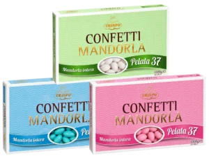 Crispo Confetti Mandorla Intera Pelata 37 Colori a Scelta 400g