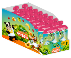 Valfrutta Triangolini Morbidini Mela e Fragola Box 16x90g