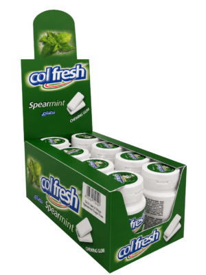 Colfresh Spearmint Chewing Gum Barattoli Showbox 8x50g