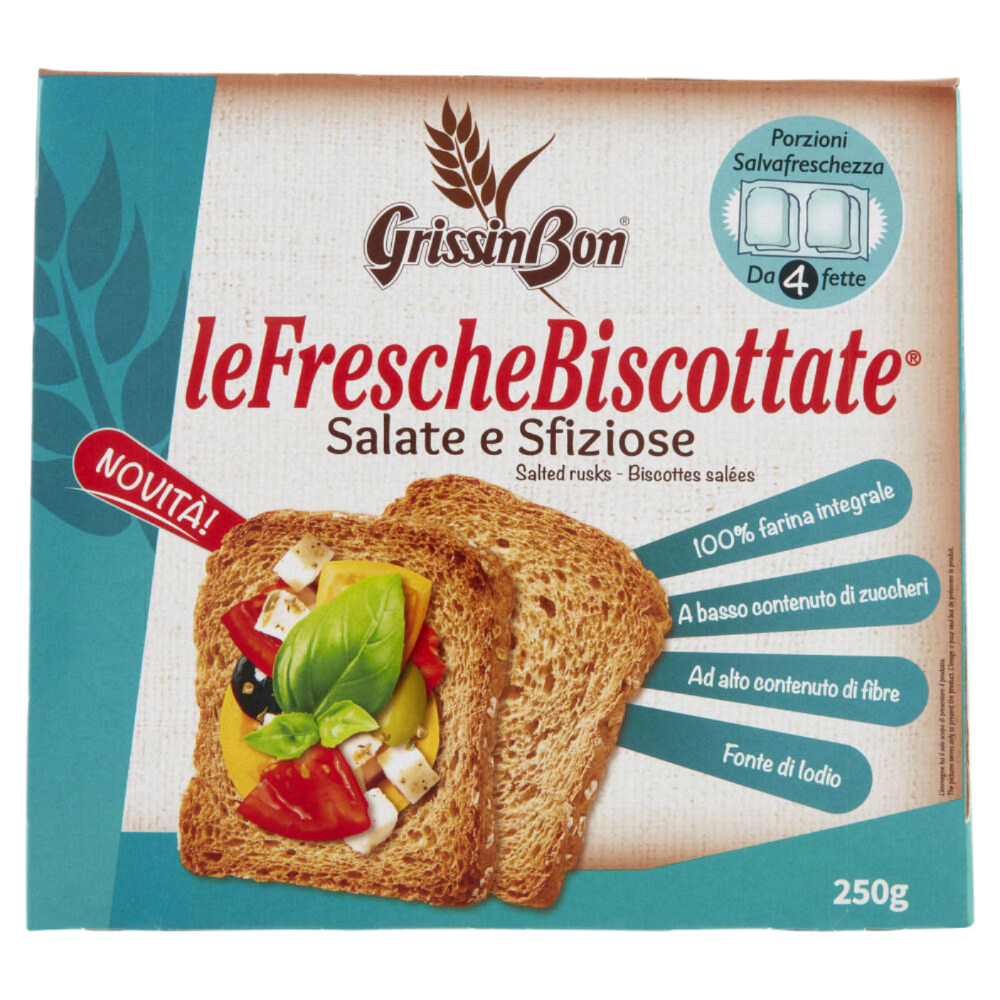 GrissinBon Le Fresche Biscottate Salate e Sfiziose 250g - immagine 2