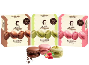 Matilde Vicenzi Mix Macarons Cioccolato, Pistacchio e Fragola 60g