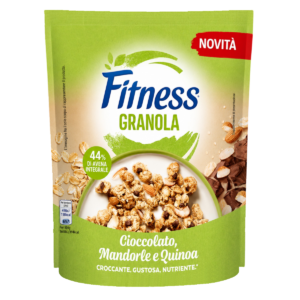 Fitness Granola Cioccolato, Mandorla e Quinoa 300g