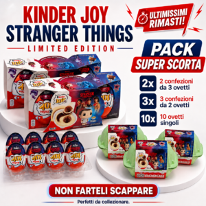 Bundle Kinder Joy Edizione Stranger Things 15 Pezzi