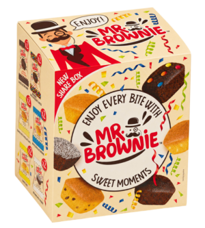 Mr. Brownie Sweet Moments Share Box 12 Brownies Assortiti 300g