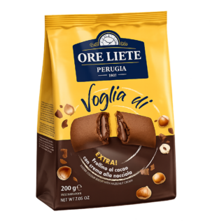 Ore Liete Frollini al Cacao con Crema alla Nocciola 200g