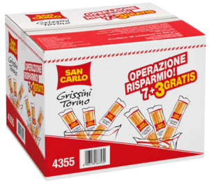 San Carlo Grissini Torino Maxi Scatola 10 Confezioni da 480 g