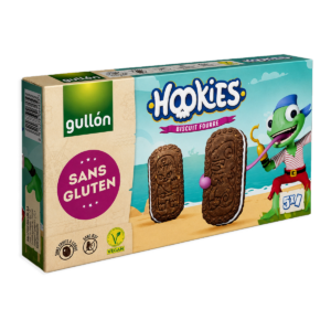 Gullon Hookies Sandwich Senza Glutine Biscotti Cacao Ripieni 230g