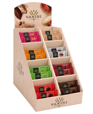 Icam Vanini Espositore Assortito Mini Tavolette Fondenti 64x15g