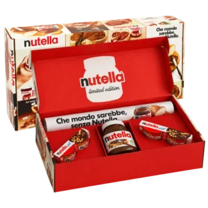 Nutella Box Limited Edition con Poster, 1 Vasetto da 600g e 2 Nutella&Go T2