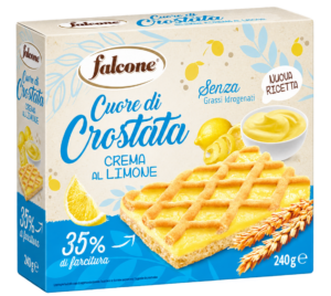Falcone Cuore di Crostata Crema al Limone 240g