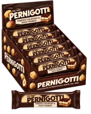 Pernigotti Barrette Cioccolato Fondente con Tiramisù Box 21x30g