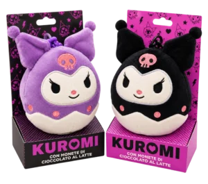 Walcor Peluche Kuromi con Monete di Cioccolato 45g