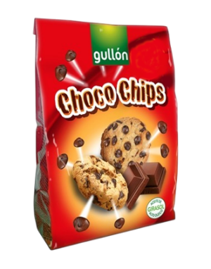 Gullon Choco Chips Chocolate 175g – Biscotti con Gocce di Cioccolato